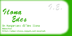 ilona edes business card